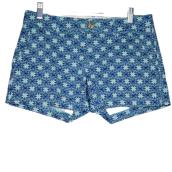 Lord & Taylor Pants - Lord & Taylor Blue Floral Cotton Shorts Sz 2